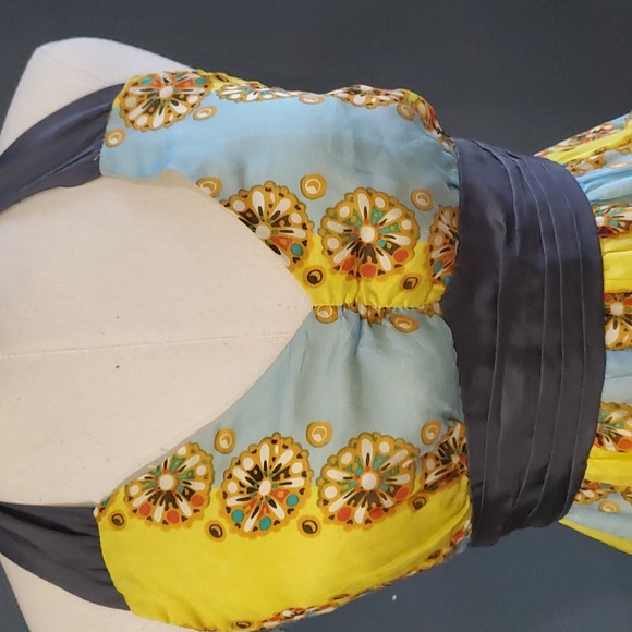 Moulinette Soeurs woman's yellow silk dress size 2 - Picture 15 of 17